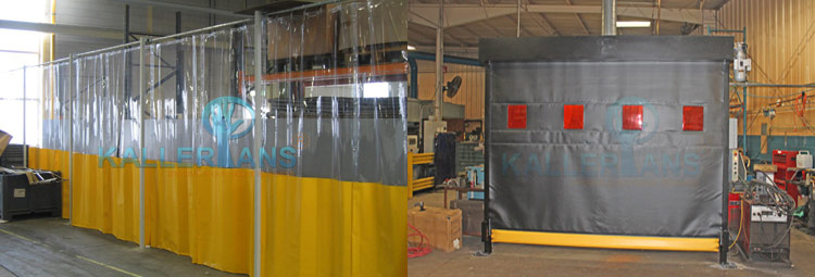 welding booth curtains